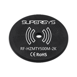70 mm Long range Anti Metal Circular Industrial HF RFID Tag High Frequency RFID Transponder