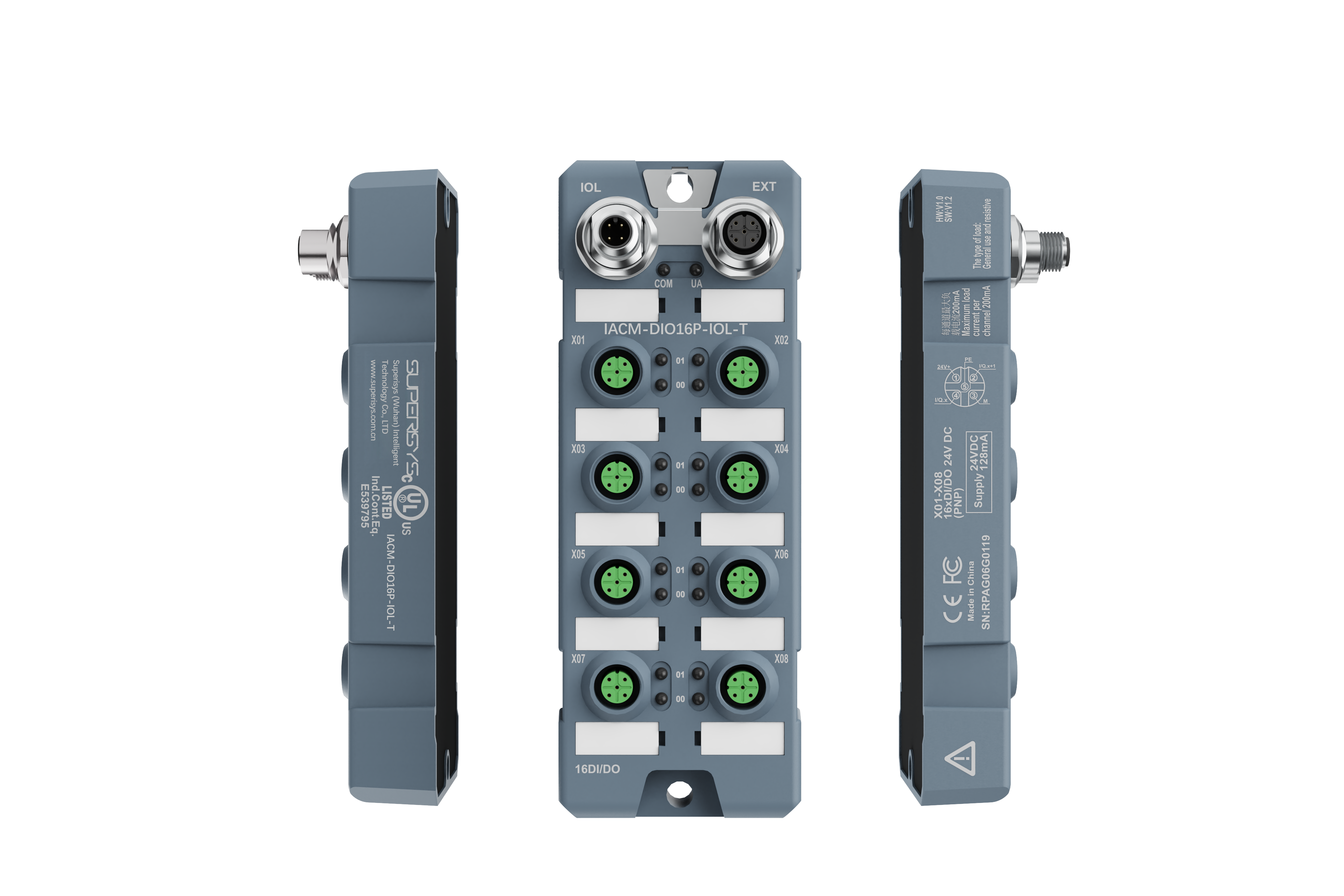 16-channel Digital Expend IO Link Slave Module