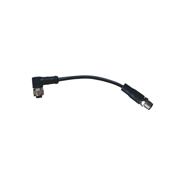 Double-ended IO Link Connection cable with Right Angle End
