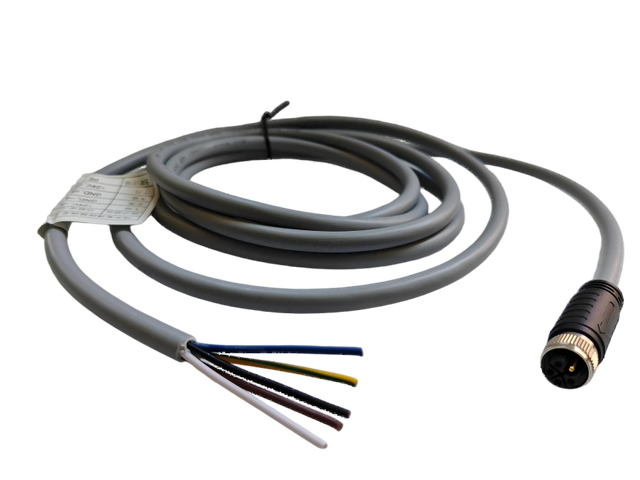  M12L type Single Straight End Bus Module Power Cable IO Link power cable and Wire