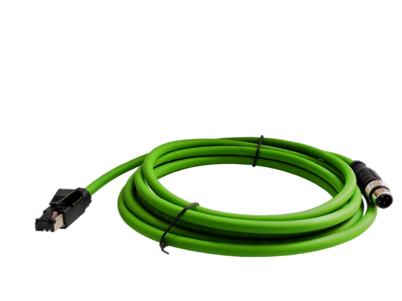 PVC with M12D male straight head IO Link cable 